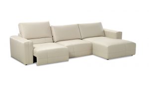 Avena sofa su sezlongu minksti baldai kampine sofa