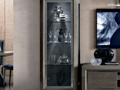 Camelgroup italiski baldai valgomojo komplektas ELITE Day Platinum vitrina